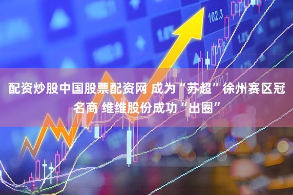 配资炒股中国股票配资网 成为“苏超”徐州赛区冠名商 维维股份成功“出圈”
